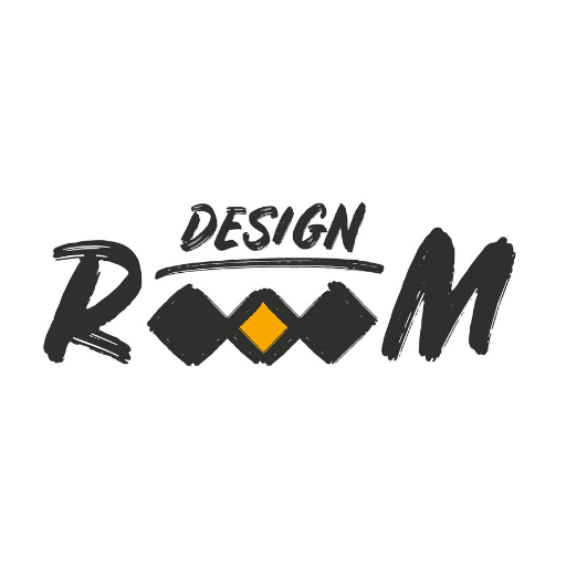 Logo Design RöööM weiss: Schriftzug Design RöööM